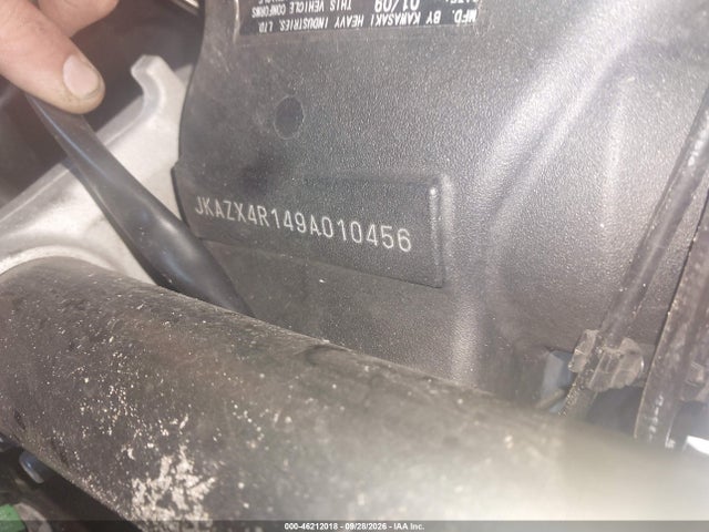 2009 Kawasaki Zx600 R მანქანა იყიდება აუქციონზე, vin: JKAZX4R149A010456, აუქციონის ნომერი: 46212018