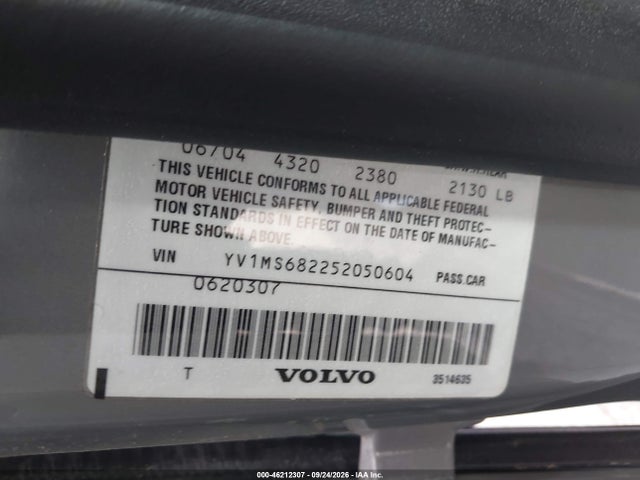 Продаж на аукціоні авто 2005 Volvo S40 T5, vin: YV1MS682252050604, номер лоту: 46212307