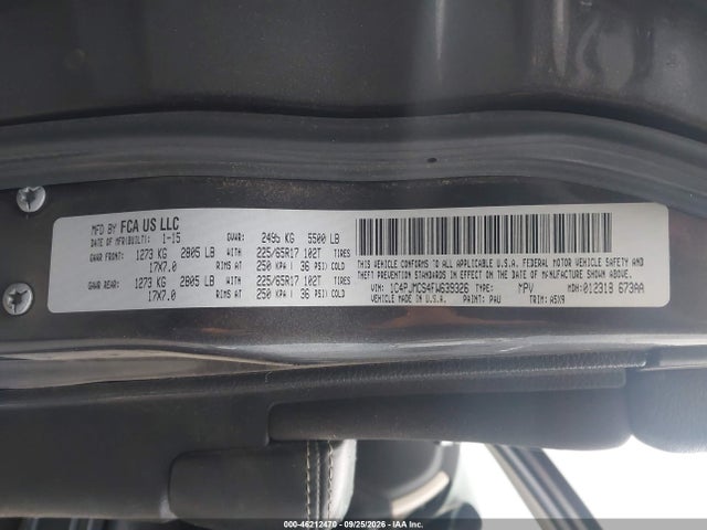 Aukcja sprzedaży 2015 Jeep Cherokee Latitude, vin: 1C4PJMCS4FW639326, numer aukcji: 46212470