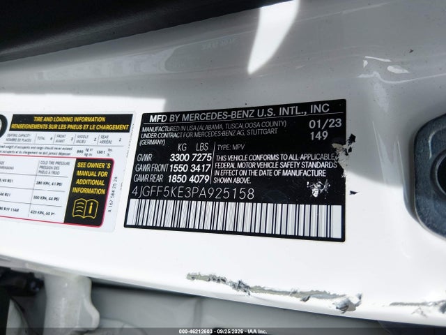 4JGFF5KE3PA925158 Mercedes-Benz Gls 450 4matic