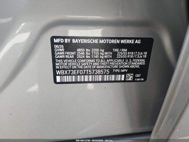BMW X1 Xdrive28i 2026 WBX73EF07T5738575 Image 9