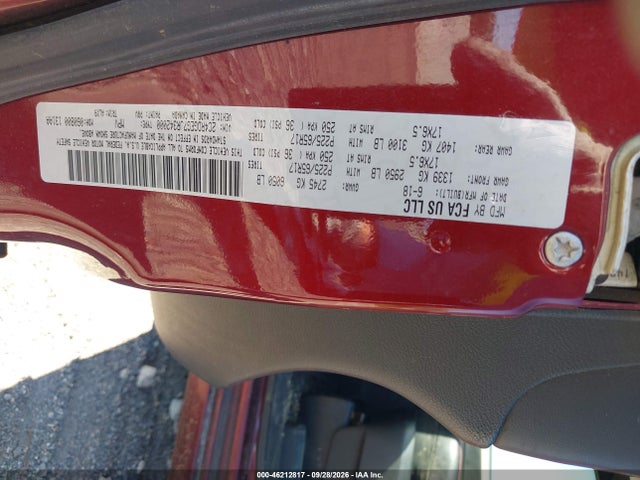 46212817 :رقم المزاد ، 2C4RDGEG7JR342000 vin ، 2018 Dodge Grand Caravan Gt مزاد بيع