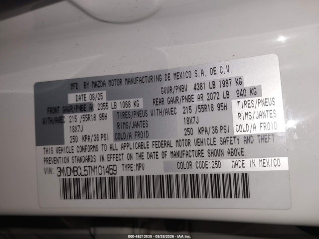3MVDMBCL5TM101459 Mazda Cx-30 2.5 S Preferred