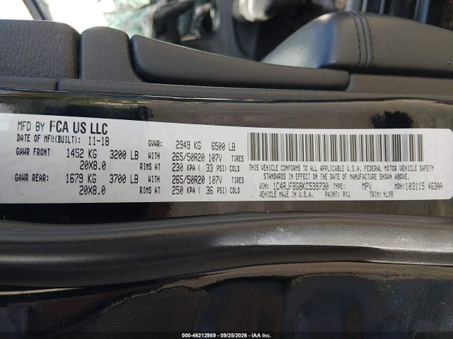 Продажа на аукционе авто 2019 Jeep Grand Cherokee Limited X 4x4, vin: 1C4RJFBG8KC539730, номер лота: 46212989