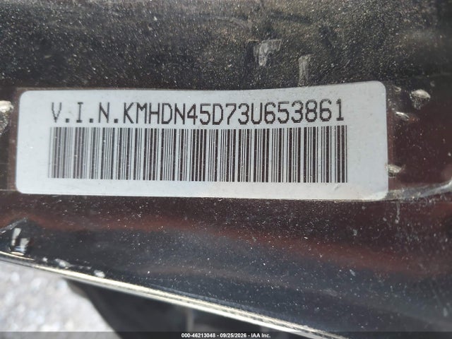 Aukcja sprzedaży 2003 Hyundai Elantra Gls/gt, vin: KMHDN45D73U653861, numer aukcji: 46213048