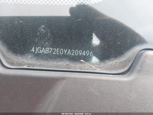 Продажа на аукционе авто 2000 Mercedes-benz M-class, vin: 4JGAB72E0YA209496, номер лота: 46213054