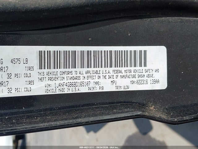 Aukcja sprzedaży 2011 Jeep Patriot Latitude X, vin: 1J4NF4GB6BD165107, numer aukcji: 46213211