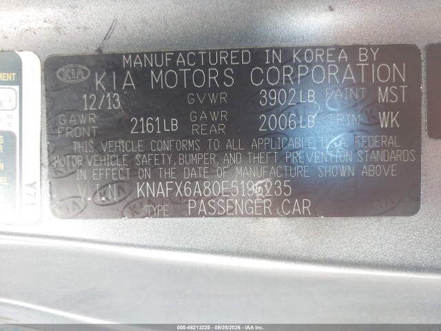 Aukcja sprzedaży 2014 Kia Forte Koup Ex, vin: KNAFX6A80E5196235, numer aukcji: 46213225