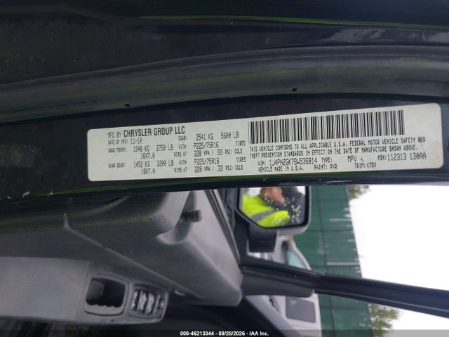 46213344 :رقم المزاد ، 1J4PN2GK7BW536814 vin ، 2011 Jeep Liberty Sport مزاد بيع