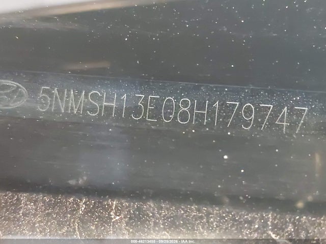 Продажа на аукционе авто 2008 Hyundai Santa Fe Limited/se, vin: 5NMSH13E08H179747, номер лота: 46213455