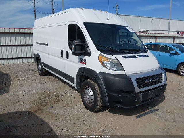 46213456 :رقم المزاد ، 3C6TRVDG8KE535599 vin ، 2019 Ram Promaster 2500 High Roof 159 Wb مزاد بيع