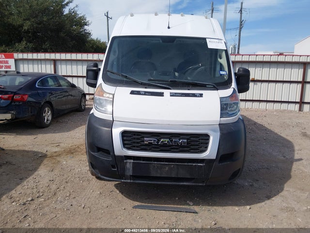 46213456 :رقم المزاد ، 3C6TRVDG8KE535599 vin ، 2019 Ram Promaster 2500 High Roof 159 Wb مزاد بيع