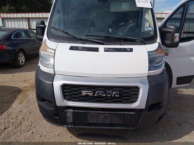 46213456 :رقم المزاد ، 3C6TRVDG8KE535599 vin ، 2019 Ram Promaster 2500 High Roof 159 Wb مزاد بيع