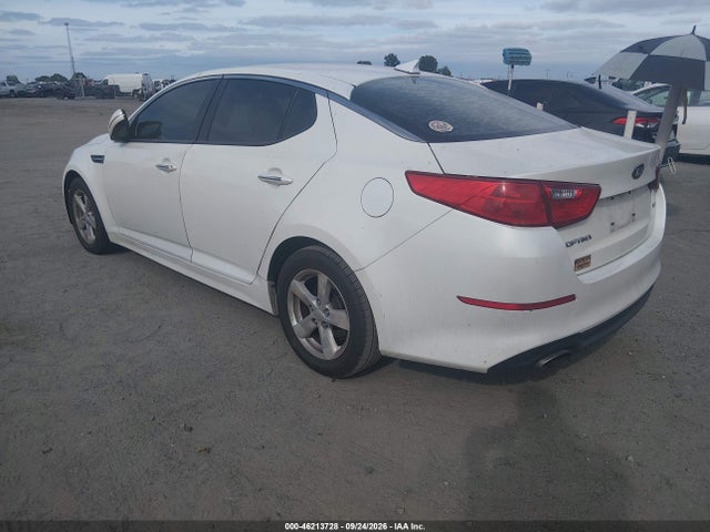 2014 Kia Optima Lx მანქანა იყიდება აუქციონზე, vin: KNAGM4A75E5516271, აუქციონის ნომერი: 46213728