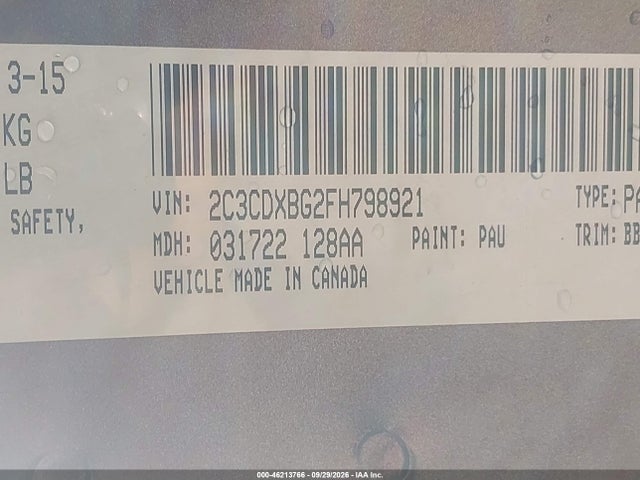 Dodge Charger Se 2015 2C3CDXBG2FH798921 Image 9