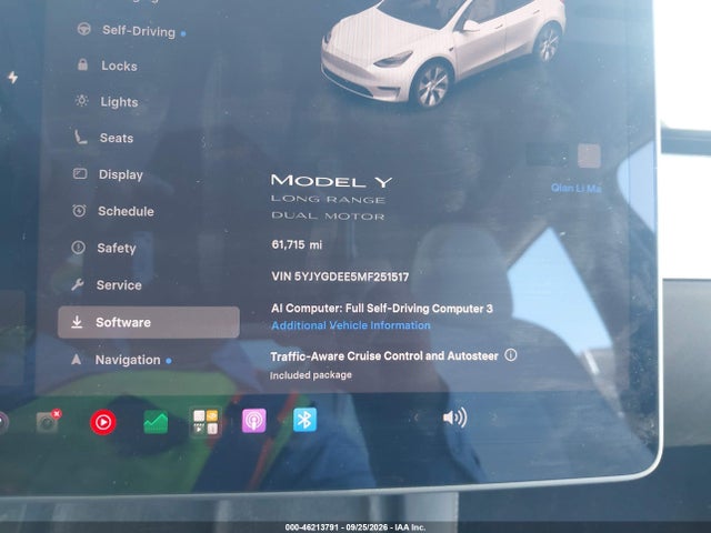 5YJYGDEE5MF251517 Tesla Model Y Long Range Dual Motor All-wheel Drive