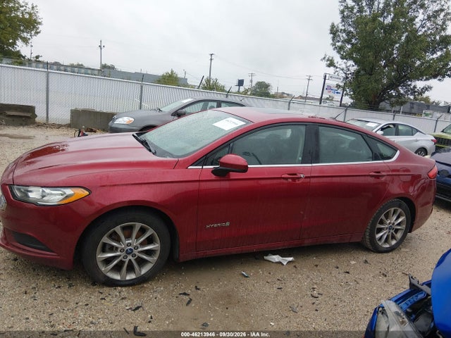 46213946 :رقم المزاد ، 3FA6P0LU1HR295633 vin ، 2017 Ford Fusion Hybrid Se مزاد بيع