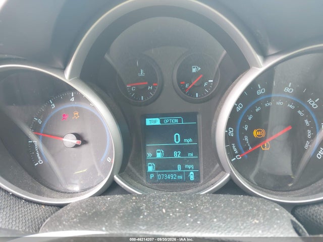 46214207 :رقم المزاد ، 1G1PC5SB0E7263436 vin ، 2014 Chevrolet Cruze 1lt Auto مزاد بيع