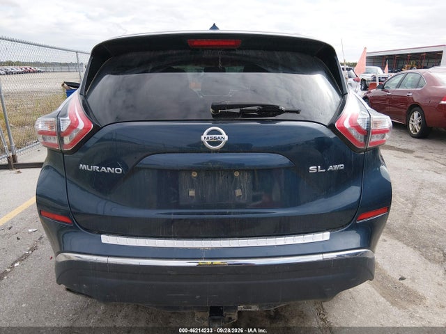 46214233 :رقم المزاد ، 5N1AZ2MH3FN237529 vin ، 2015 Nissan Murano Sl مزاد بيع