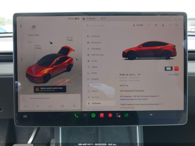 Продаж на аукціоні авто 2026 Tesla Model Y All-wheel Drive/long Range Launch Series/premium All-wheel Drive, vin: 7SAYGDEE7TA429152, номер лоту: 46214311