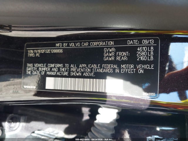 Продажа на аукционе авто 2014 Volvo S60 T5 Platinum, vin: YV1612FS2E1288806, номер лота: 46214455