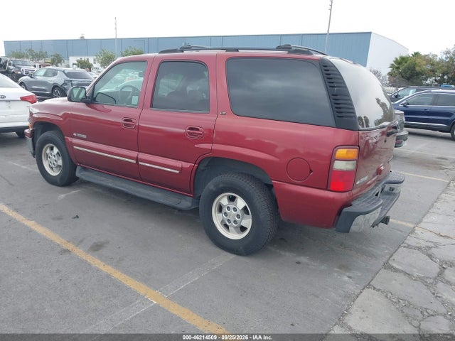 2002 Chevrolet Tahoe Lt მანქანა იყიდება აუქციონზე, vin: 1GNEK13T72R262549, აუქციონის ნომერი: 46214509
