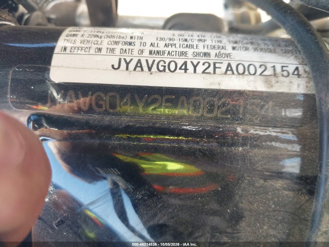 Yamaha Xv250 C 2015 JYAVG04Y2FA002154 Image 10