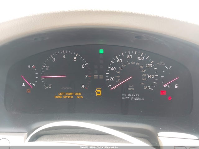 2002 Lexus Ls 430 მანქანა იყიდება აუქციონზე, vin: JTHBN30F620054744, აუქციონის ნომერი: 46214754