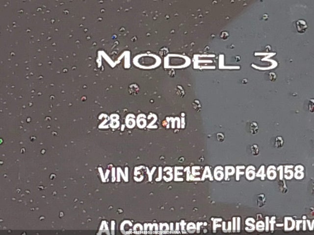 Aukcja sprzedaży 2023 Tesla Model 3 Rear-wheel Drive, vin: 5YJ3E1EA6PF646158, numer aukcji: 46214895