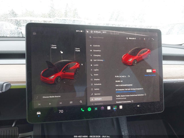 Aukcja sprzedaży 2023 Tesla Model 3 Rear-wheel Drive, vin: 5YJ3E1EA6PF646158, numer aukcji: 46214895