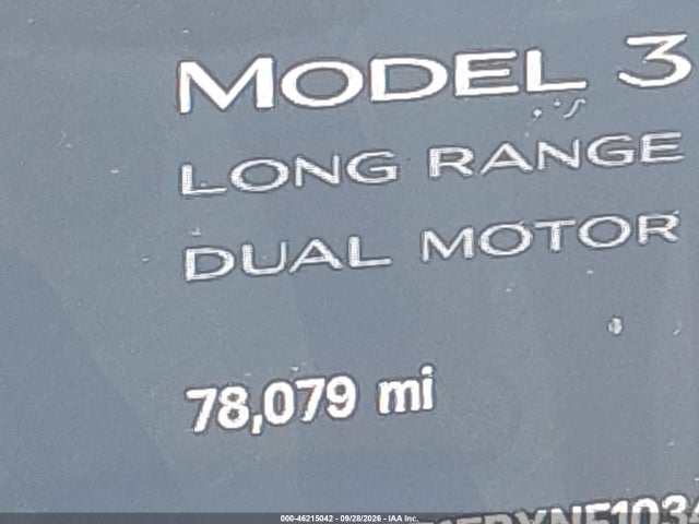 Tesla Model 3 Long Range 2022 5YJ3E1EBXNF103448 Image 13