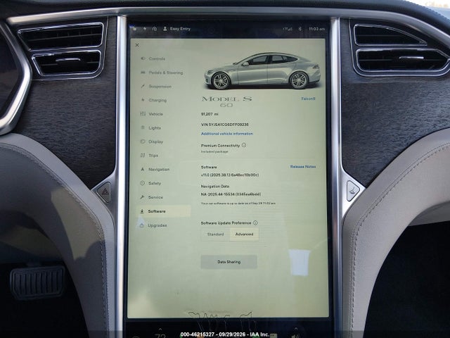 Aukcja sprzedaży 2013 Tesla Model S, vin: 5YJSA1CG6DFP09236, numer aukcji: 46215327