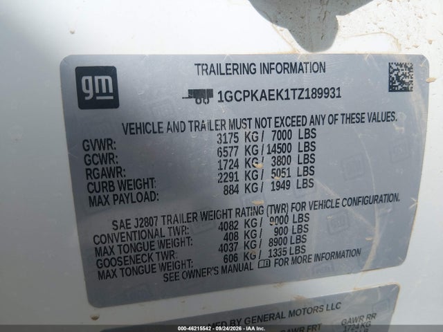 2026 Chevrolet Silverado 1500 4wd  Short Bed Wt მანქანა იყიდება აუქციონზე, vin: 1GCPKAEK1TZ189931, აუქციონის ნომერი: 46215542