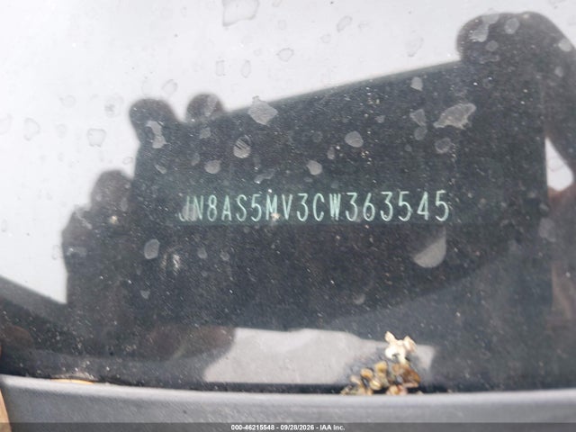 46215548 :رقم المزاد ، JN8AS5MV3CW363545 vin ، 2012 Nissan Rogue Sv W/sl Pkg مزاد بيع