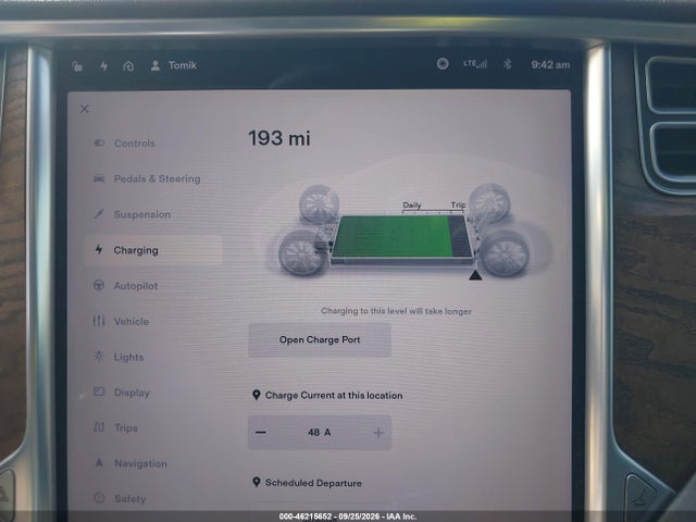 Продажа на аукционе авто 2017 Tesla Model S 60/75, vin: 5YJSA1E14HF215343, номер лота: 46215652