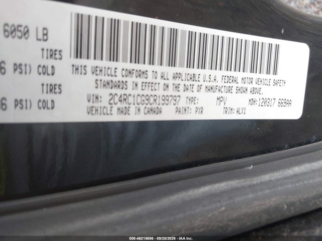 Aukcja sprzedaży 2012 Chrysler Town & Country Touring-l, vin: 2C4RC1CG9CR199797, numer aukcji: 46215696