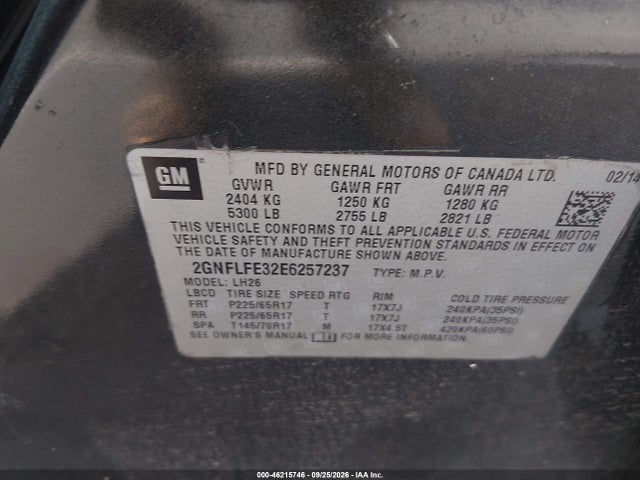 Продажа на аукционе авто 2014 Chevrolet Equinox 1lt, vin: 2GNFLFE32E6257237, номер лота: 46215746