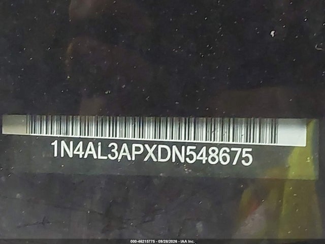 Продаж на аукціоні авто 2013 Nissan Altima 2.5 Sl, vin: 1N4AL3APXDN548675, номер лоту: 46215775