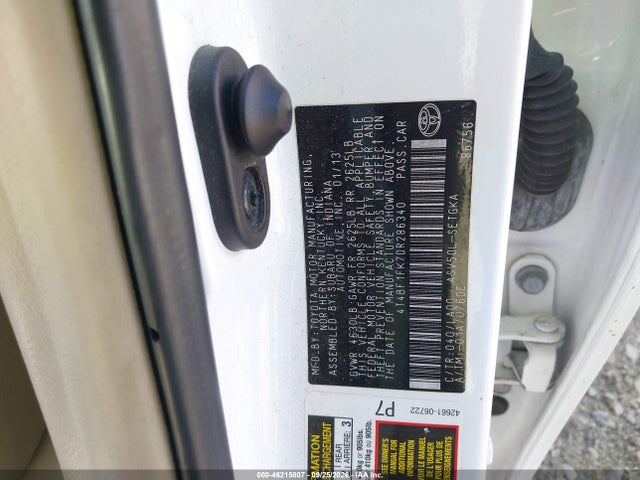 46215807 :رقم المزاد ، 4T4BF1FK7DR286340 vin ، 2013 Toyota Camry Xle مزاد بيع
