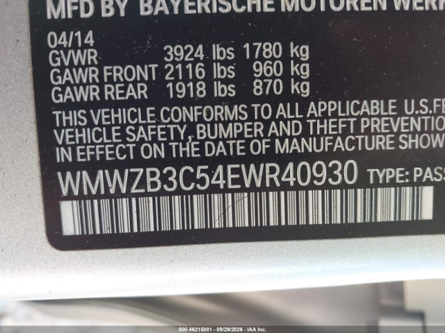 Aukcja sprzedaży 2014 Mini Countryman Cooper, vin: WMWZB3C54EWR40930, numer aukcji: 46215881