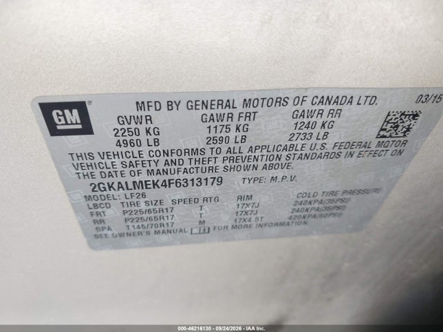 2GKALMEK4F6313179 GMC Terrain Sle-1