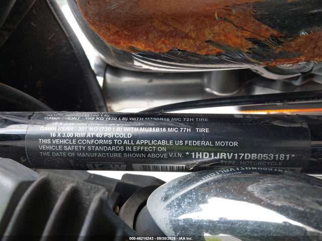 Aukcja sprzedaży 2013 Harley-davidson Fls Softail Slim, vin: 1HD1JRV17DB053181, numer aukcji: 46216243