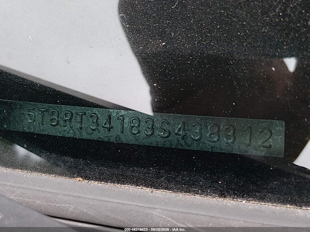Продаж на аукціоні авто 2003 Toyota Tundra Sr5 V8, vin: 5TBRT34183S438312, номер лоту: 46216423