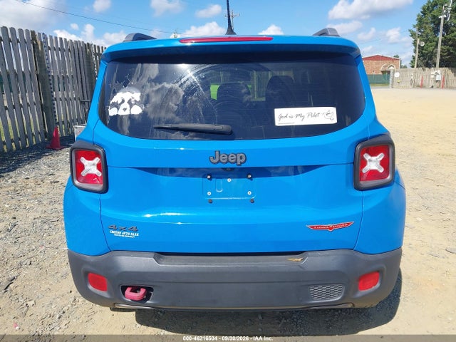2015 Jeep Renegade Trailhawk მანქანა იყიდება აუქციონზე, vin: ZACCJBCT3FPB85014, აუქციონის ნომერი: 46216504