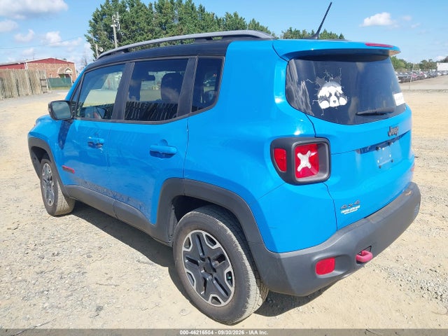 2015 Jeep Renegade Trailhawk მანქანა იყიდება აუქციონზე, vin: ZACCJBCT3FPB85014, აუქციონის ნომერი: 46216504