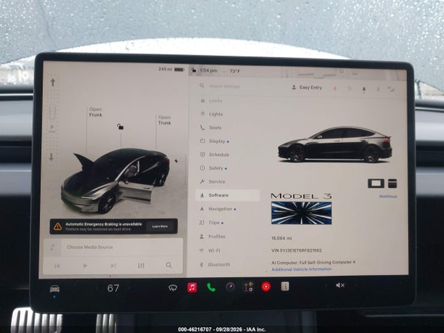 Aukcja sprzedaży 2024 Tesla Model 3 Performance All-wheel Drive, vin: 5YJ3E1ET6RF821562, numer aukcji: 46216707