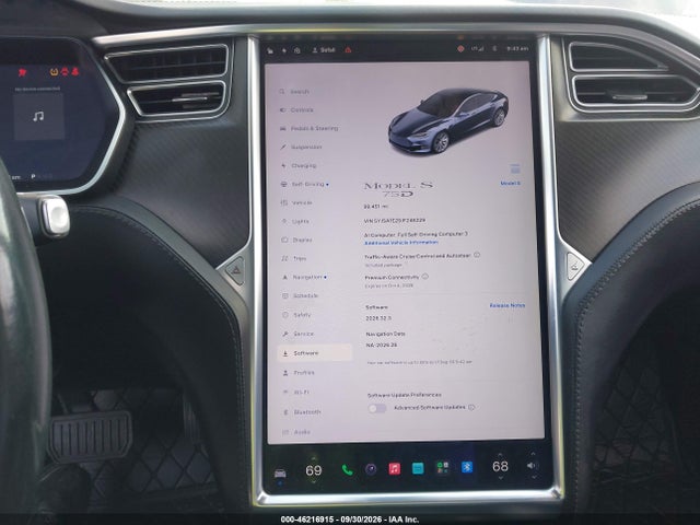 46216915 :رقم المزاد ، 5YJSA1E29JF246229 vin ، 2018 Tesla Modelo S 100d/75d/p100d مزاد بيع
