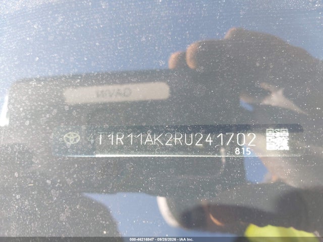 Продаж на аукціоні авто 2024 Toyota Camry Le, vin: 4T1R11AK2RU241702, номер лоту: 46216947