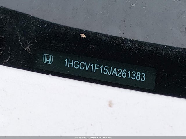 Продажа на аукционе авто 2018 Honda Accord Lx, vin: 1HGCV1F15JA261383, номер лота: 46217231