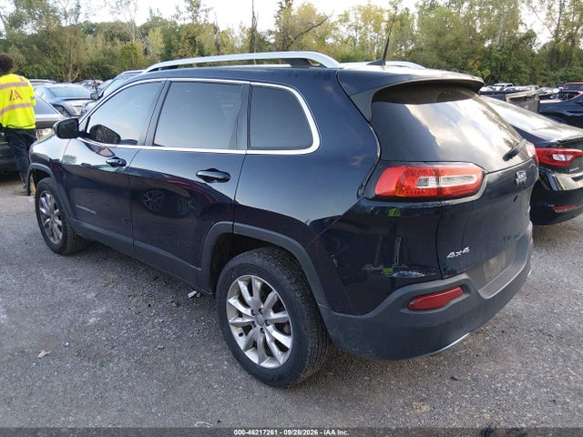 2016 Jeep Cherokee Limited მანქანა იყიდება აუქციონზე, vin: 1C4PJMDB0GW357524, აუქციონის ნომერი: 46217261